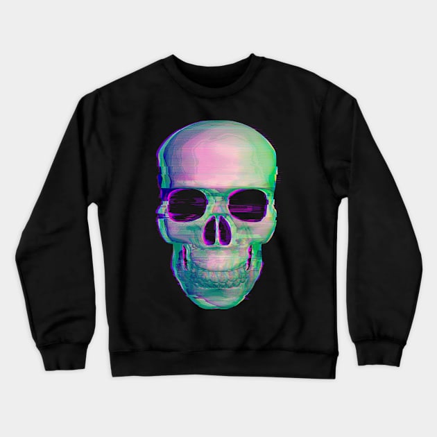 Digital Skull Crewneck Sweatshirt by Drop23